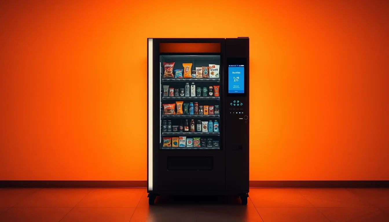 A modern cashless vending machine